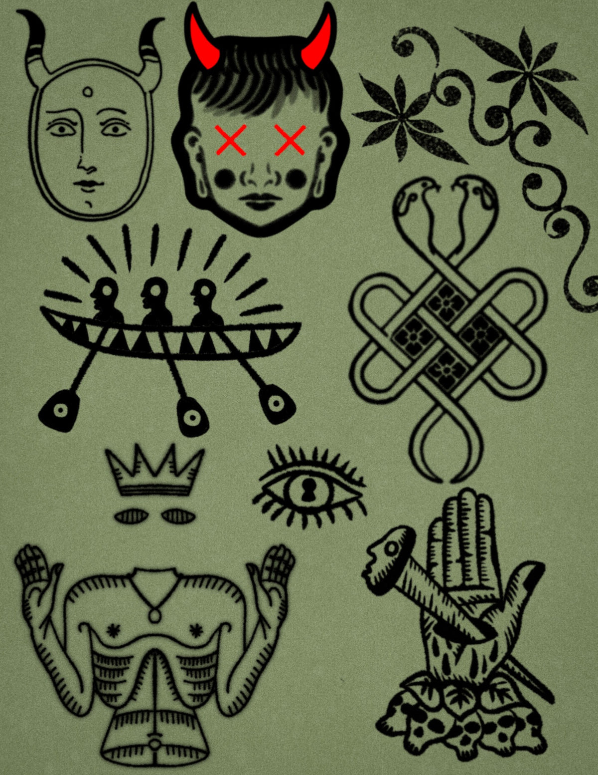 Papayo Tattoo Flashbook design 107